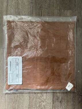 Urban barn genuine leather throw pillows